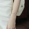 Korean Natural White Stone Butterfly Bracelets Stainless Steel for Women New Fashion Classics Jewelry Gifts