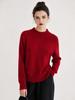 Women's 100% Cashmere Half-High Collar Sweater - Autumn/Winter Loose Knit Pullover