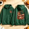Flannels Leaves Lattes Hoodie Autumn Coffee Graphic Sweatshirt Fall Pumpkin Sunflower Candle Book Unisex Pullover Top