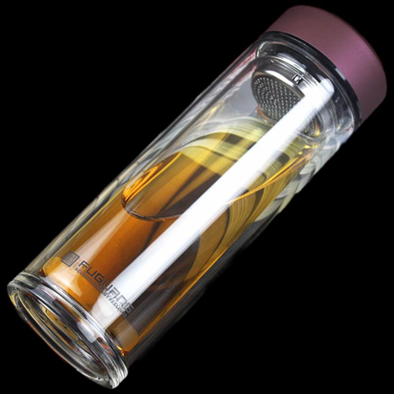 Fuguang Double-Layer Heat-Resistant Glass Tea Cup