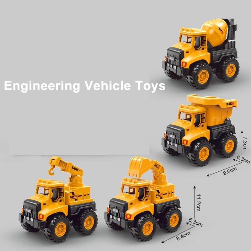 1PC Excavator Mixer Truck Dumper Simulation Engineering Vehicle Toys Inertia Car Toys  Baby Stroller Accessories