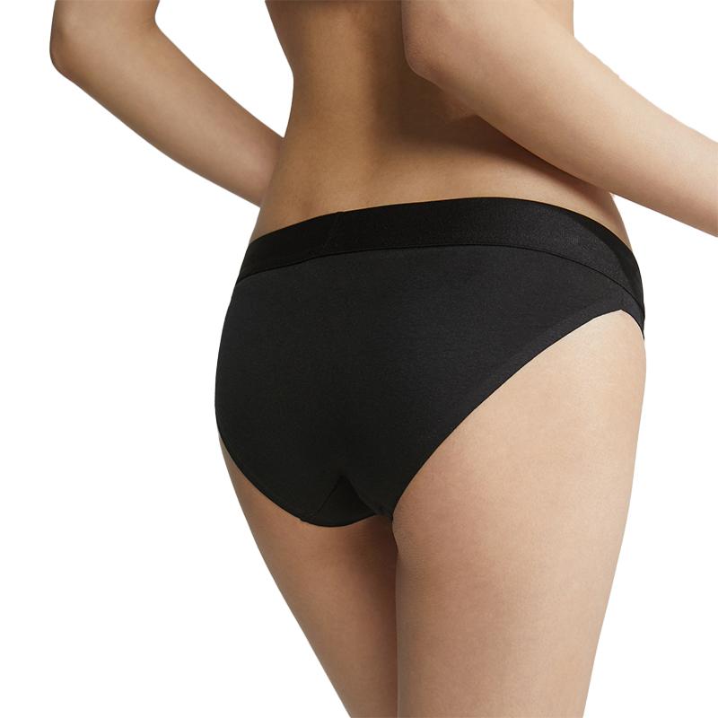 Calvin Klein Double Gravity Belt Letter Jacquard Cotton Sexy Bikini Underwear Women underwear Space-Black QF6993AD-UB1