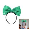 Irish Costume Set Beads Necklaces Skirt Long Gloves Headbands Saint Patrick's Day Costume Accessories for Parades
