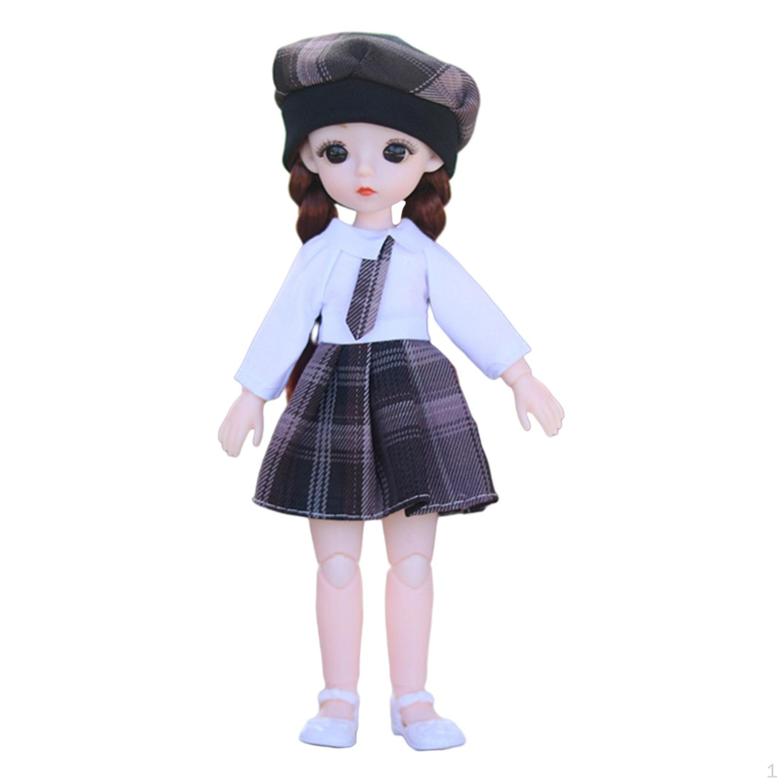 

Кукла 23 см, платье-игрушка для подарка на день рождения для девочек, вечеринка Black gray