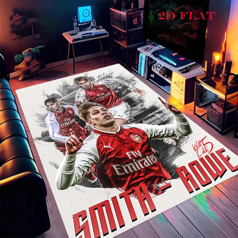 Arsenal Football Club Carpet Rug for Living Room Bedroom Home Sofa Decoration,Kids Play Nonslip Floor Mat