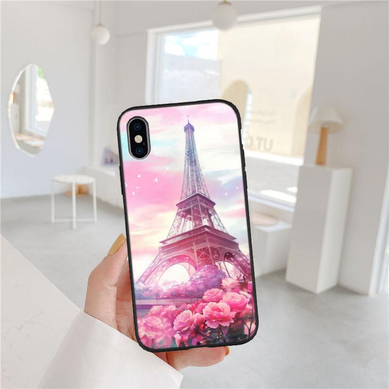 LO81 Paris Eiffel tower Soft Shell Phone Case for Redmi Note 10 11 12 Pro Max 10S 10C 10T 11A 11S 12S 12C