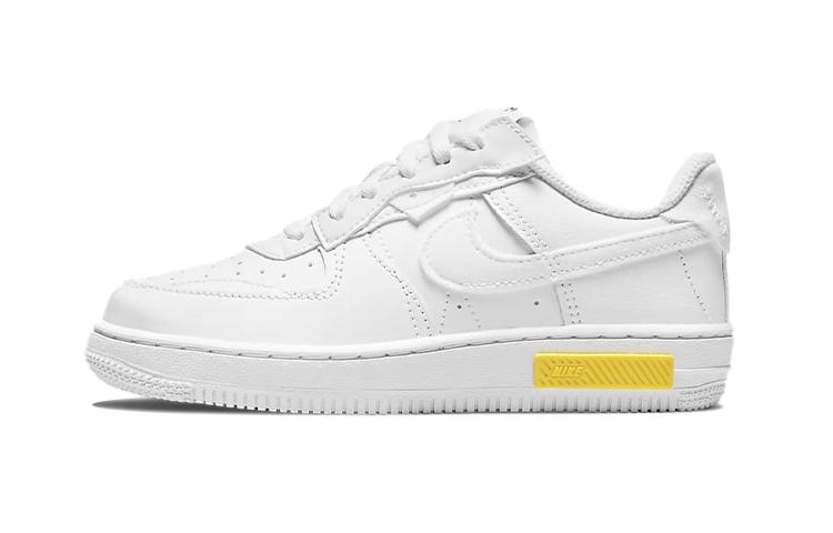 

Nike Air Force 1 Fontanka Low top Skateboard Shoes White Yellow Children Aged 3 7 Years Old DO6146-100 29.5