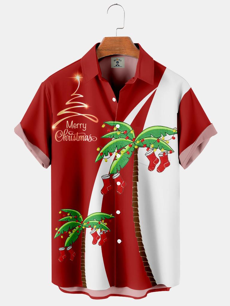 European And American Men'S Hawaiian 3D Printed Shirt Lapel Beach Short-Sleeved Fashion Casual Shirt