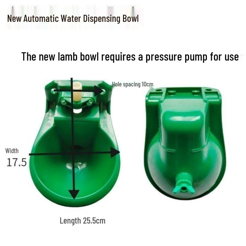 Automatic Sheep Water Bowl with Copper Valve and Plastic Trough