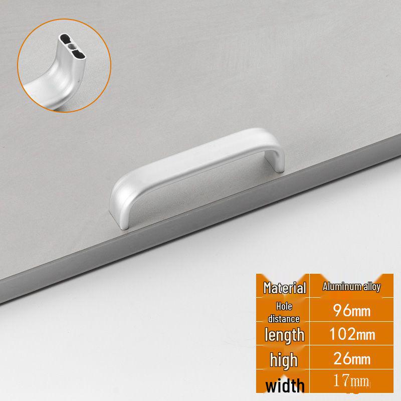 Modern European Aluminum Cabinet & Wardrobe Handle