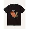 2026 Fashionable Mens Fun Brick Cat Emoji TShirt Humorous Pattern Shirt Pure Cotton AllSeason Couple  Vintage T Shirt