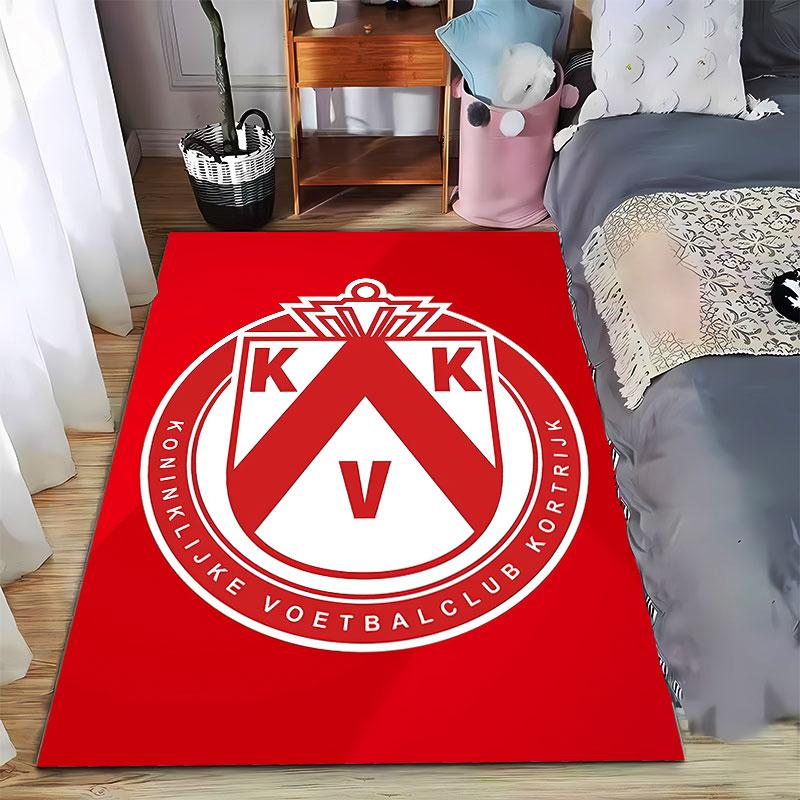 Red Shield Emblem Design suitable as a non-slip mat for the living room or bedroom sofa