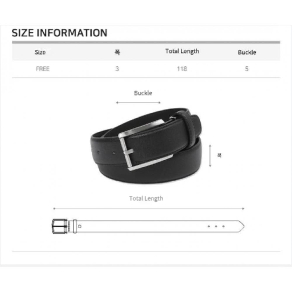 Benovero Derby Embossed Rhodium Satin Belt Bmg1acb1209k1