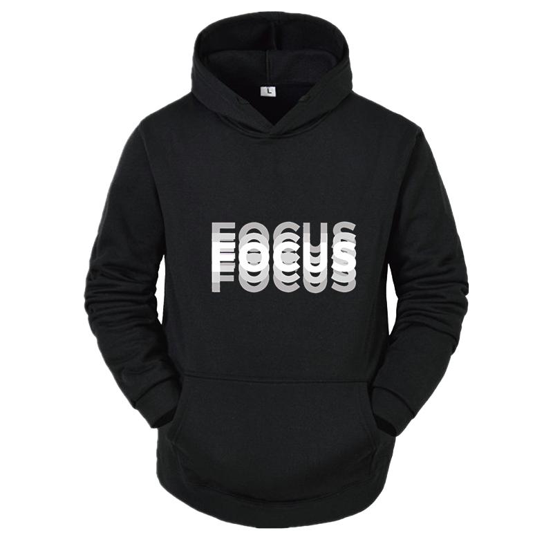 Autumn and Winter New Outdoor Sports Jogging Hoodie Focus Print Daily Fashion Trend Top Men's Casual Street Wear Hoodie