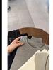 Lace T 2026: Stretchy Drop Shoulder Long Sleeve Embroidery T-Shirt for Spring/Autumn