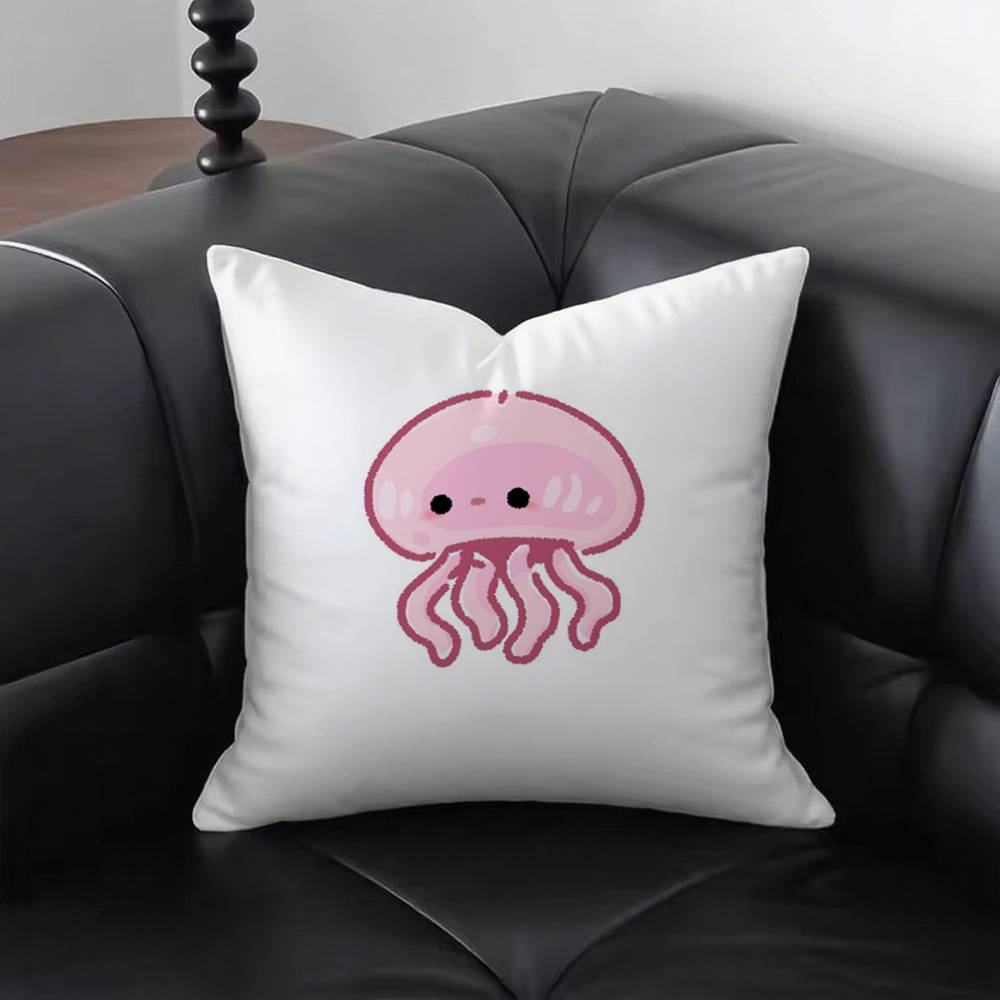 1pc Kawaii Cute Collection Pillow Case Square Bedroom Sofa Leisure Comfort Cushion Car Living Room Home Decoration