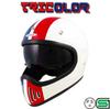 Helmet Shop Motorcycle Helmet Vintage Retro FREE E-MET EFV-15 58-59cm (Tricolor)