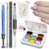 Sponge pentru Nail Art Foarte Saturat Gel cu Pigment Culoare 4/9/12 Culori pentru Unghii DIY Nail Art