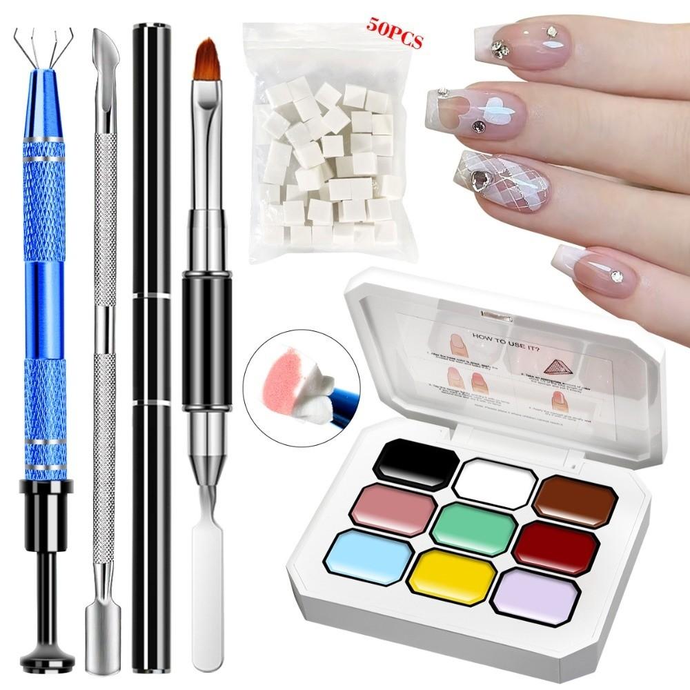 Sponge pentru Nail Art Foarte Saturat Gel cu Pigment Culoare 4/9/12 Culori pentru Unghii DIY Nail Art