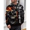 Herren 3D Drachenprint Kapuzenpullover Sweatshirt Trend Langarm Mit Kapuze Trainingsanzug Übergroß Outdoor Täglich Lässig Sport Herrenbekleidung