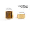 Ingemark 2 Pcs/Set Trendy Geometry Alloy Chunky Wide Rings for Men Vintage Inlaid Resin Finger Knuckle Ring Hip Hop Male Jewelry