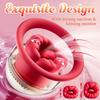Rechargeable Portable Nipple Licking Sucking Vibrator Female Breast Massager Clitoral Bite Vibrating Climax Sex Toy for Female Masturbation Waterproof
