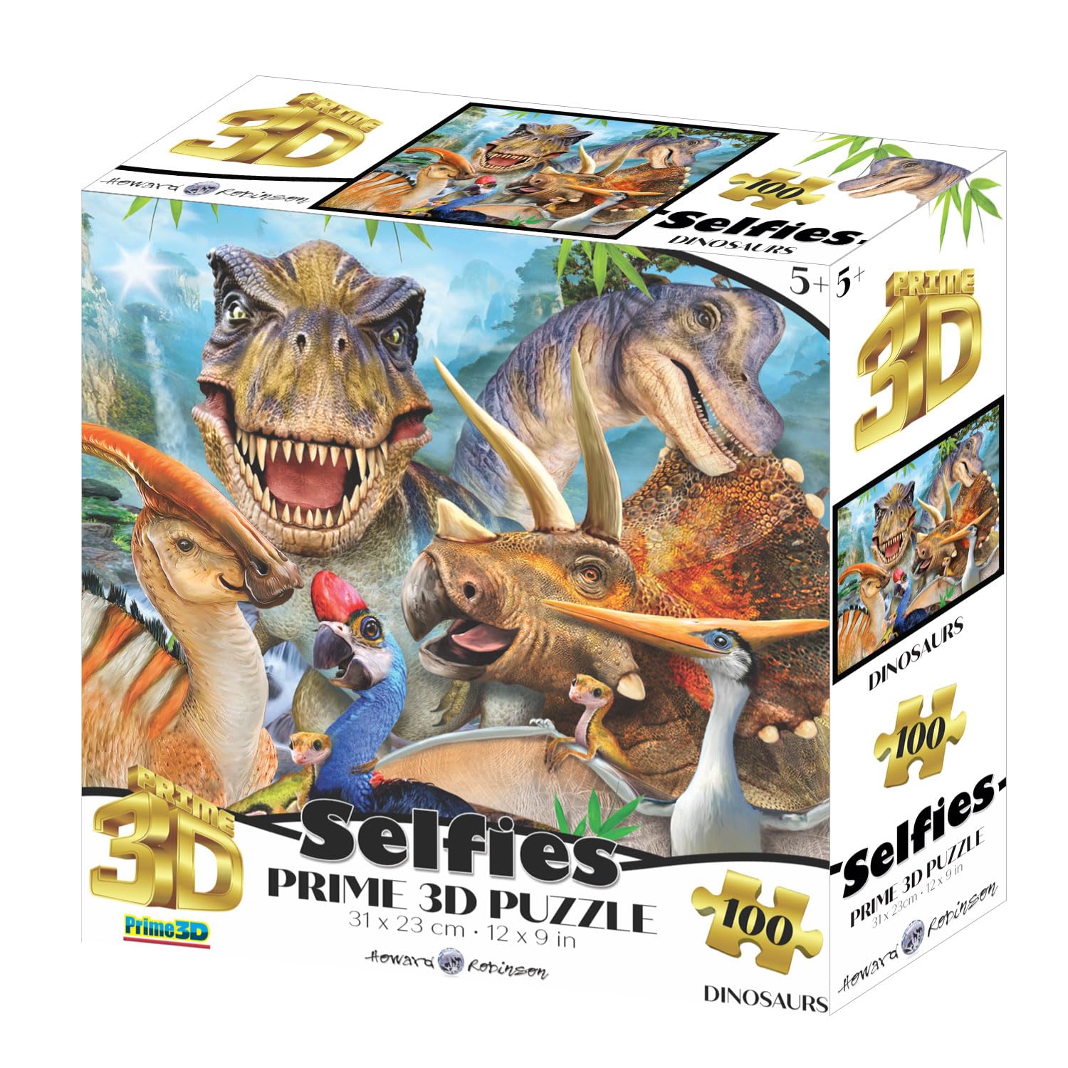 Yamasan Prime 3D Howard Robinson Dinosaur Selfie 13604 Finished Size: 31 x 23 cm  100 Pieces