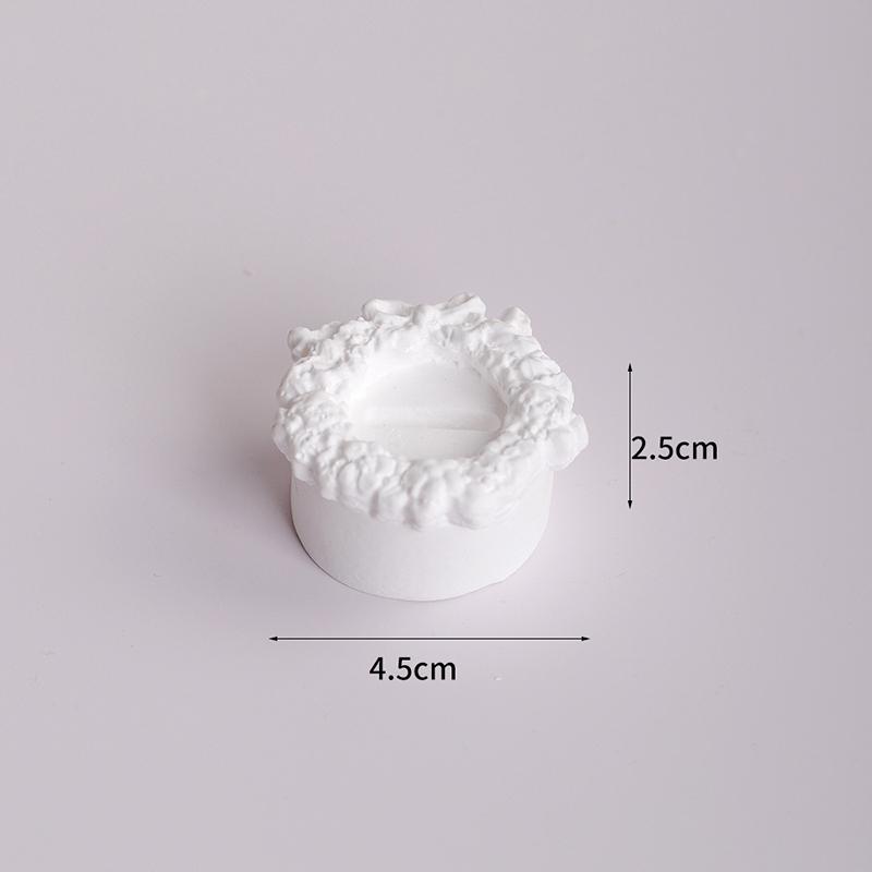 High Quality White Gypsum Jewelry Ring Display Rack Lightweight Creative Display Box Jewelry Storage Holder Photography Props as the picture