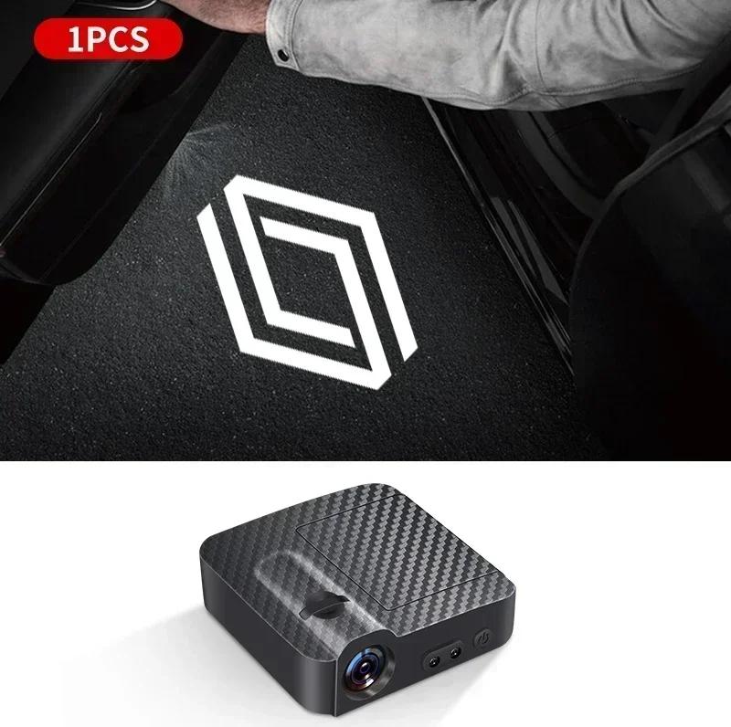 Hub Caps 1/2pcs Car Door Projector LED Welcome Lights For Renault DACIA Scenic Loguna Twingo Symbol Fluence Espace Clio Auto Acc