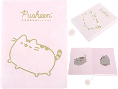 Pusheen Plush Diary The Cat Kitten Plush Hairy 96 Sheets Notebook A5
