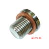 M12 X 1.25 Sensor de Oxigênio Lambda O2 Tampão Cego Tampa Rolha Acessórios de Escape Com Junta Peças Automotivas Rosqueadas Sextavadas
