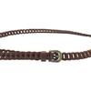 Woven retro women's belt with sweater skirt jeans women's pants belt women's non-porous belt one piece