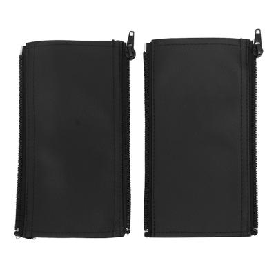 2 stücke Kinderwagen Griff Hülse Zipper Reinigbar Weichen Bequemen Elastischen Kinderwagen PU Leder Abdeckung