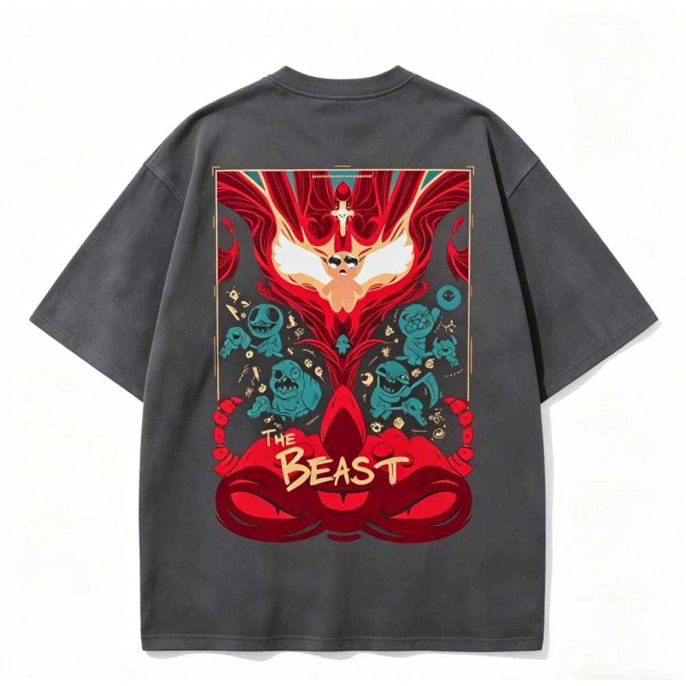 The Binding of Isaac Indie Anime Lover Washed T-shirt Year round clothing high quality personality Clothes Plus Size Unisex New Model Couples tee