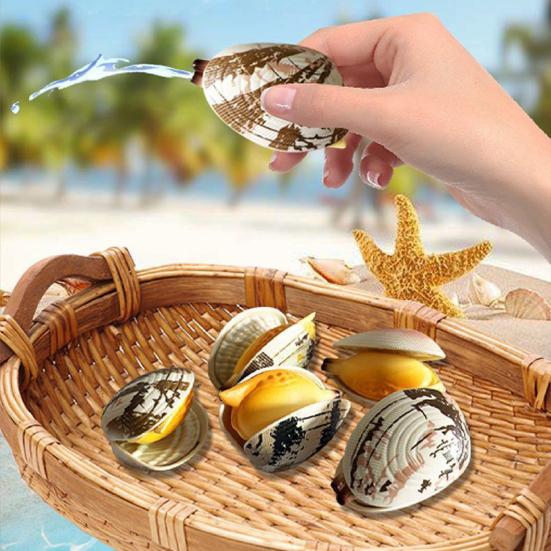 5Pcs Water Spray Toy Strong Clam-Shaped Water Play Toy Mist Sprayer Novelty Summer Beach Party Accessory