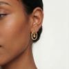 925 Sterling Silver Plated Asymmetrical Sun & Moon Hoop Earrings Minimalist Drop Earrings for Women Valentine's Day Jewelry Gift