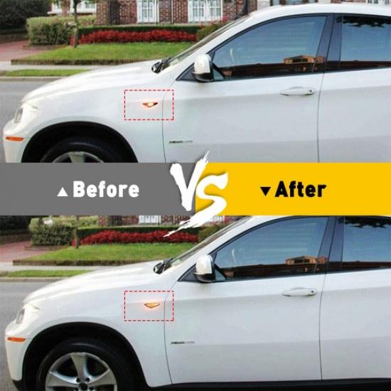 LED Side Marker Light Fit 2011-2014 BMW X3 SUV (F25) 2007-2013 BMW X5 SUV (E70)