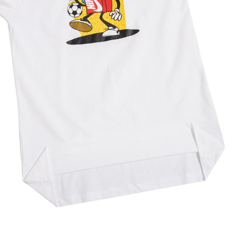 Nike Letter Logo Print Long Sleeve T-Shirt Kids Tops White DR9655