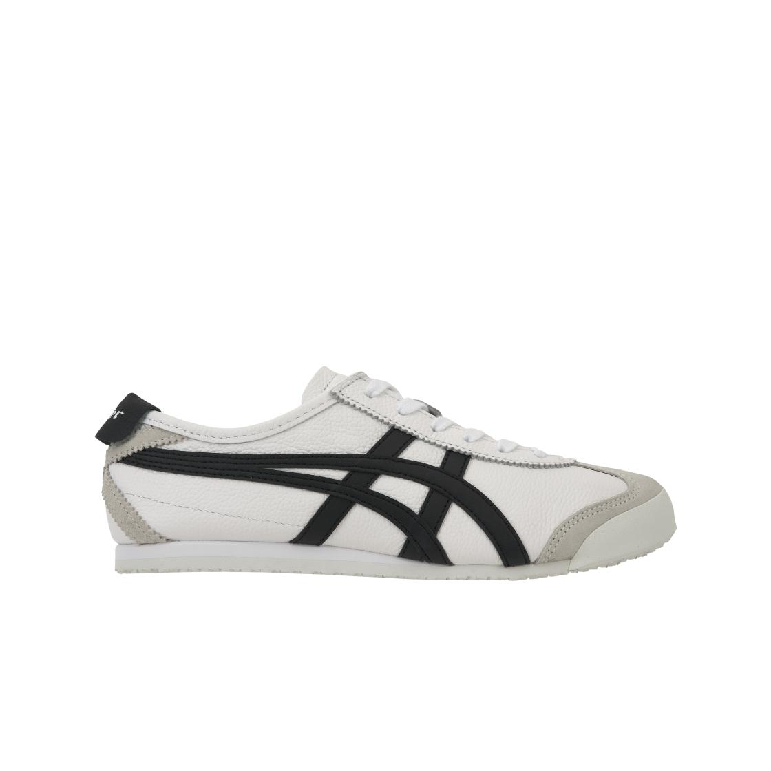 Onitsuka Tiger Mexico 66 Weiß Schwarz Wildleder Zehenkappe Unisex Sneaker 1183A201-126 36