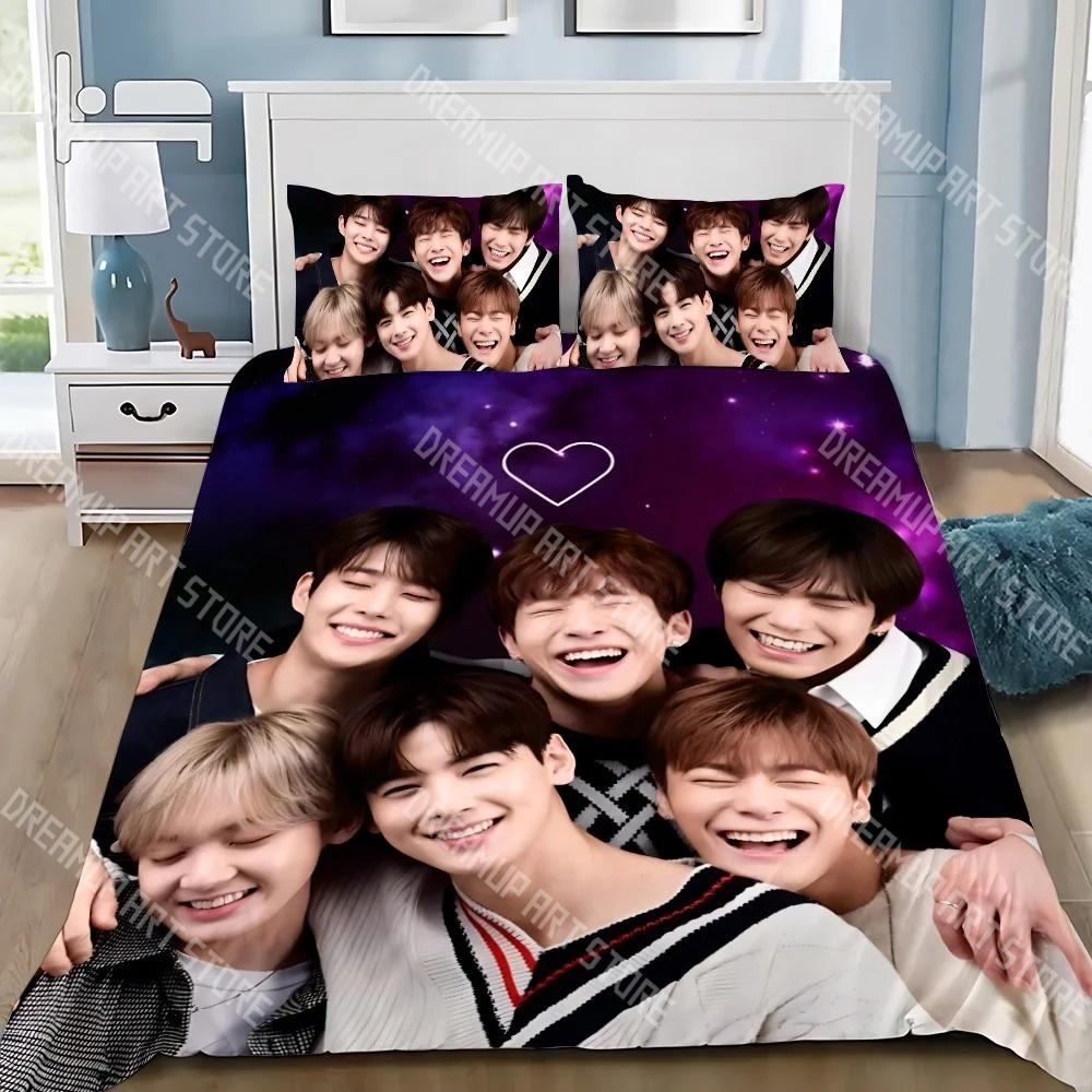 ASTRO BAND Hwang in Youp Cha EunWoo Bedding Set Twin Queen King Full Size Duvet Cover Pillowcase Bed boys girls Adult