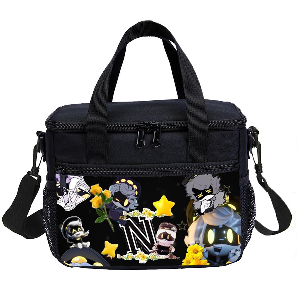 Murder Drones Fashion School Handbag Insulated Lunch Bag Student Bento Food Container Bags Reusable Thermal Cooler Lunch Box