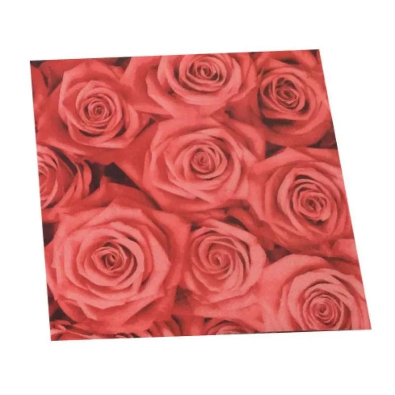 20pcs/Pac 33*33cm 2-Ply Disposable Party Napkin Floral Pattern