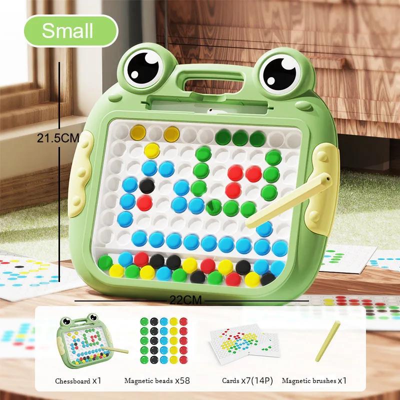 

Монтессори Детская Магнитная Доска для Рисования Игрушки с Магнитными Шариками и Ручкой Милые Лягушки Большая Доска для Рисования для Детей Развивающая Игрушка