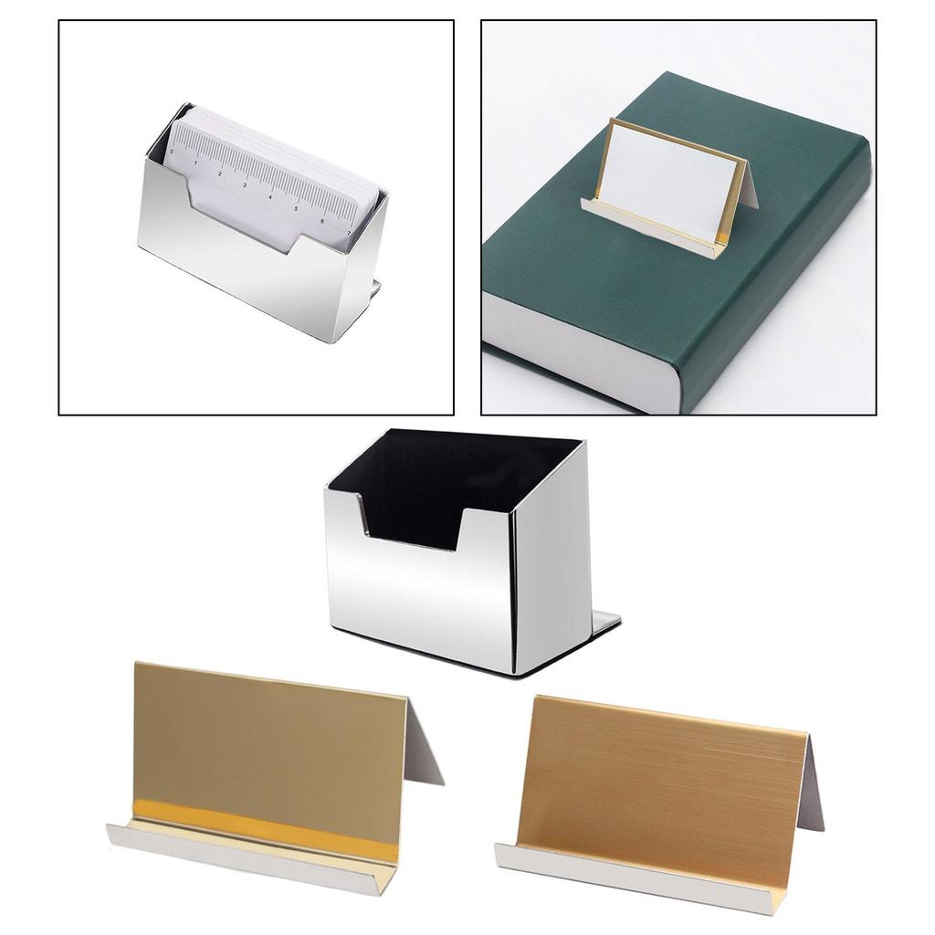 Business Card Holder Organizer Multipurpose Greeting Cards Stainless Steel