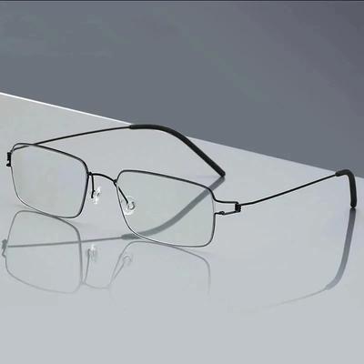 Business Reading Glasses Anti-Blue Light Metal Frame Male Presbyopic Eyewear Ultra Light Thin Frame Glasses Hombre