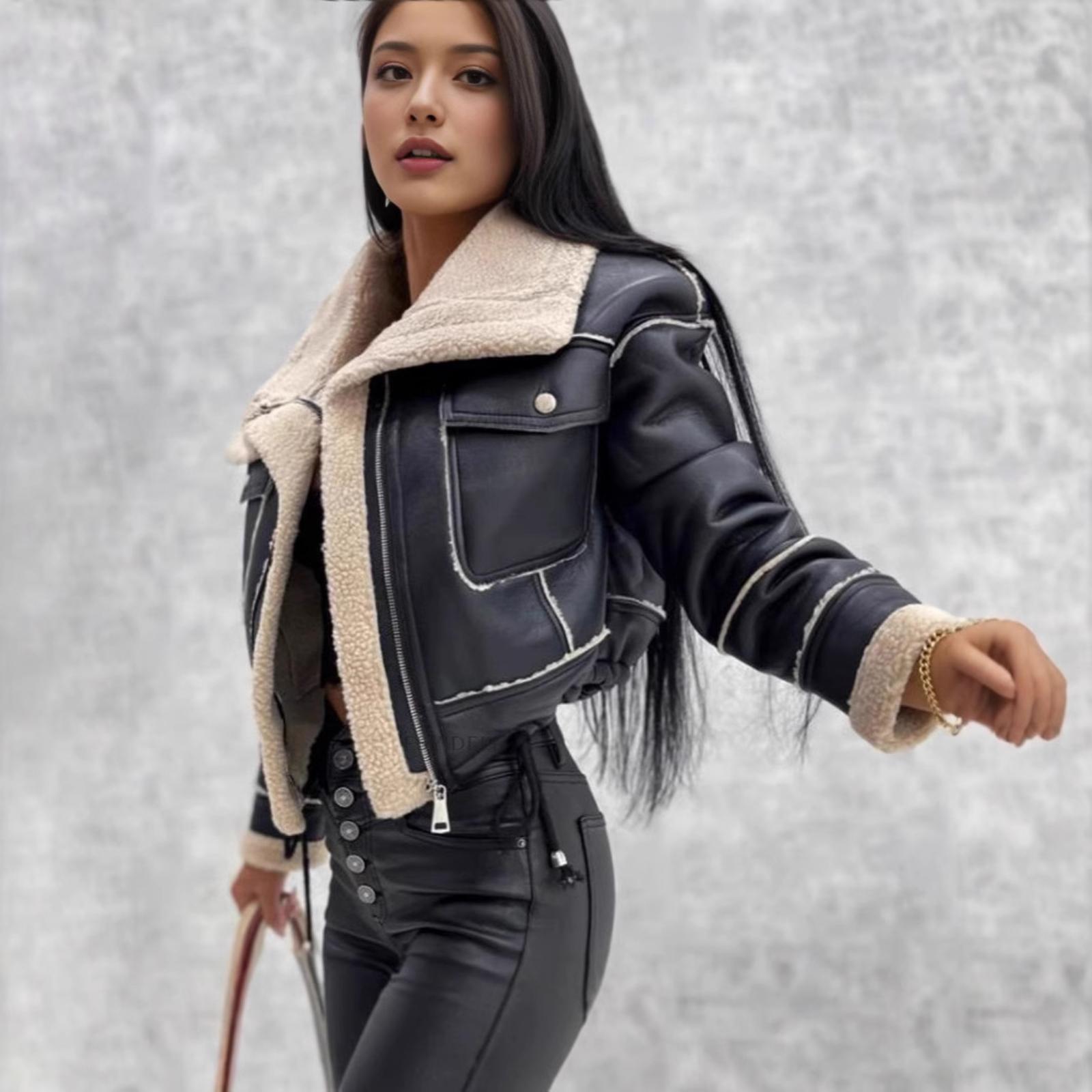 Женский ретро свободный вязаный кардиган-свитер пальто S