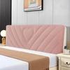 All-inclusive  Plush Quilted Headboard Cover Thick Velvet Bed Head Cover Bed Backrest Dustproof Soft Bedside Protector Cover
