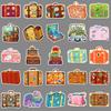 50pcs Retro Suitcase Graffiti Stickers for Phone, Luggage, and Water Cup - Creative and Waterproof