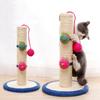 Cats Scratcher Post Toy Pet Sisal Rope Kitten Scratching Post Climbing Tree Scratching Tree Toy Cat Entertainment Toy
