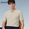 Judger Men's Tencel Linen Knitted POLO Shirt